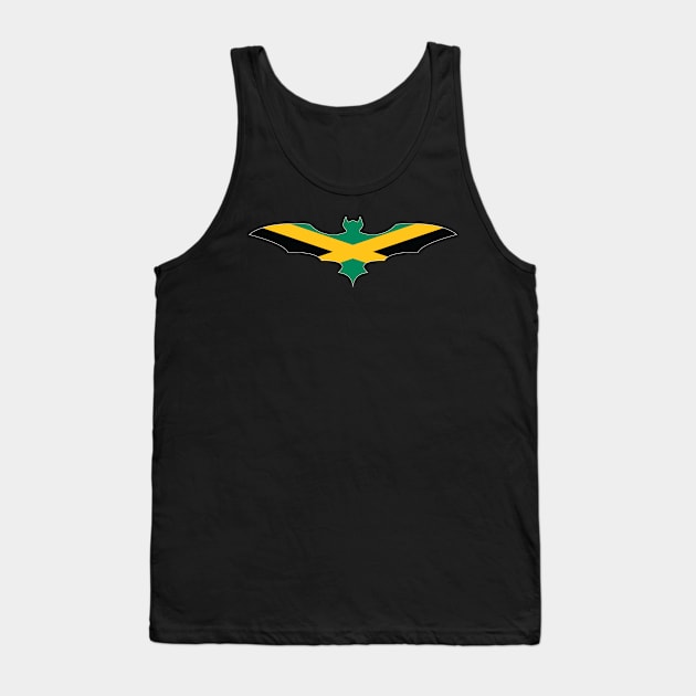 Jamaican Bat Flag Tank Top by Wickedcartoons